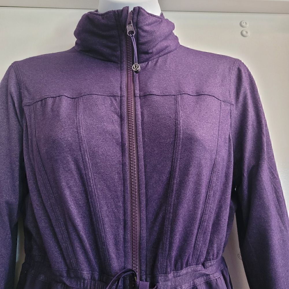 Lululemon Reversible Jacket INNER PEACE Fit & Flare Purple Yoga - Picture 4 of 16